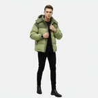 Vallmere | Men’s Heritage Colour‑Block Hooded Jacket