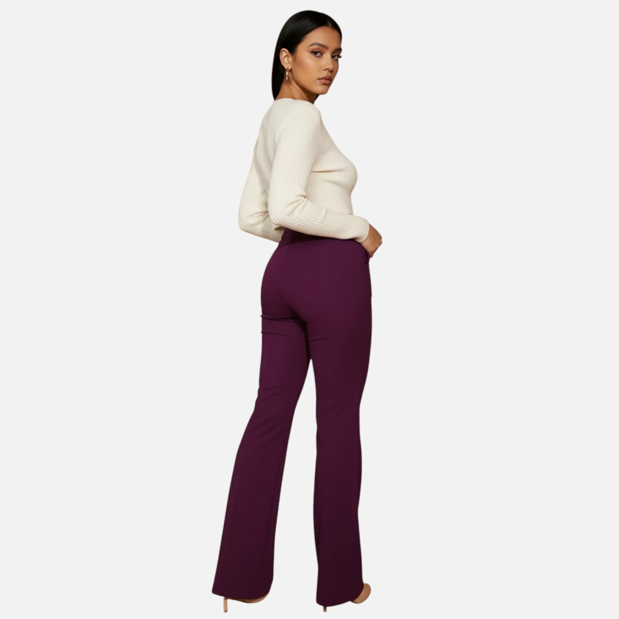 Vallmere | Women’s Elegant High-Waist Plus Trousers