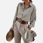 Vallmere | Women’s Geometric Print Blouse