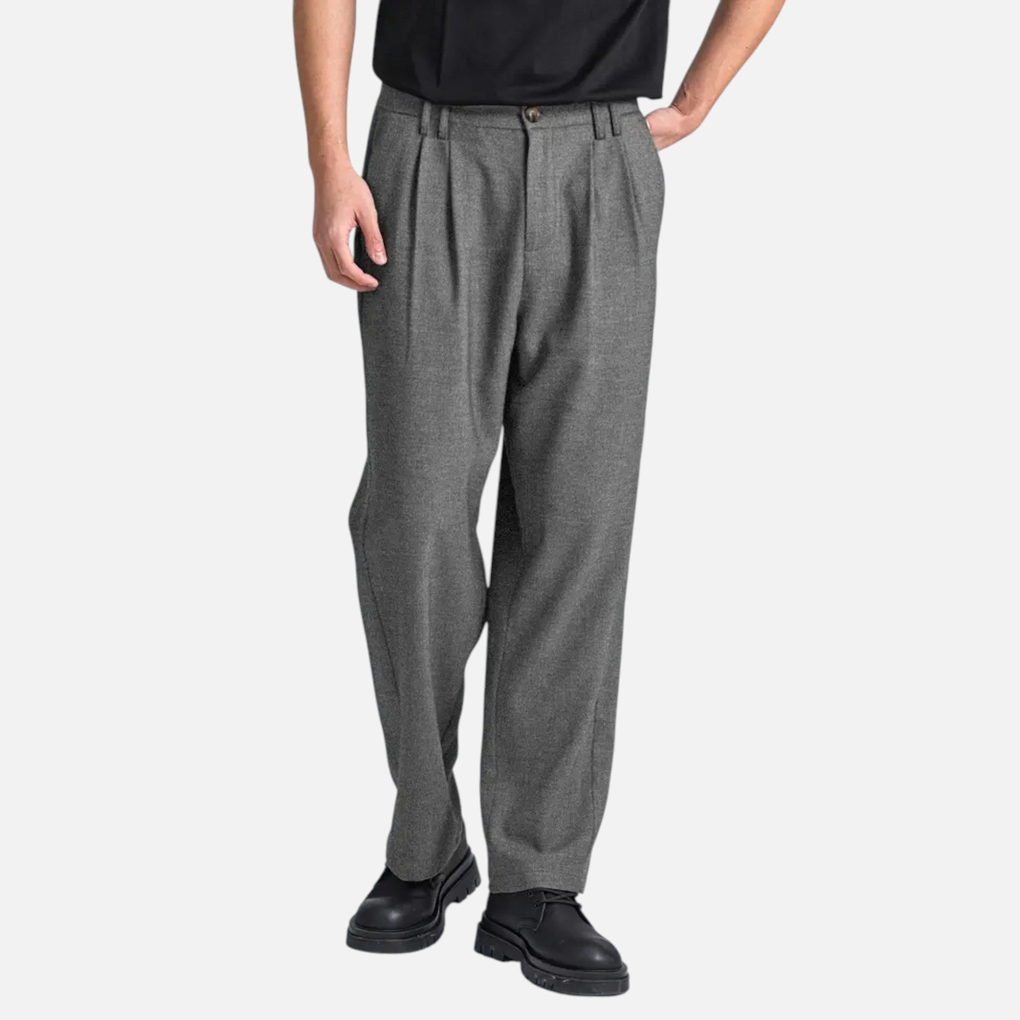 Vallmere | Men’s Naples‑Style Pleated High‑Waist Trousers