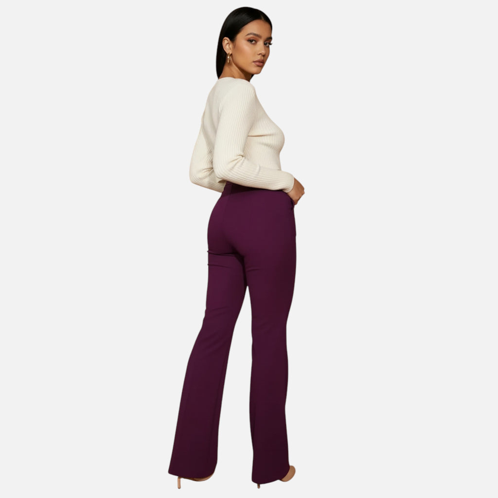 Vallmere | Women’s Elegant High-Waist Plus Trousers