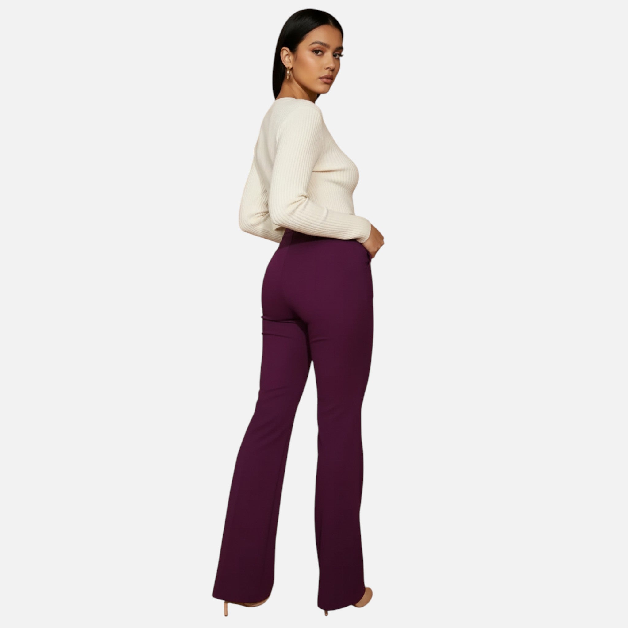 Vallmere | Women’s Elegant High-Waist Plus Trousers