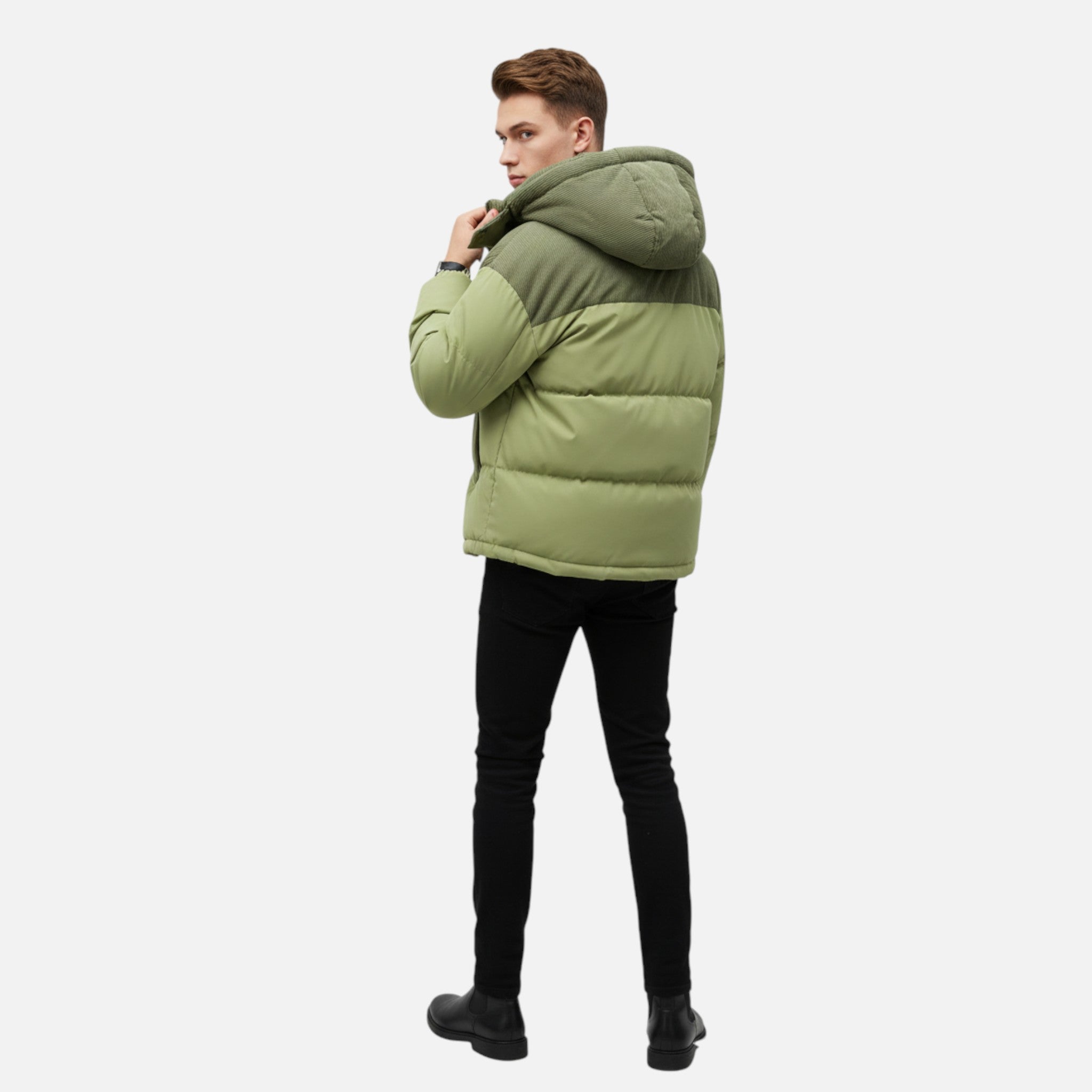 Vallmere | Men’s Heritage Colour‑Block Hooded Jacket