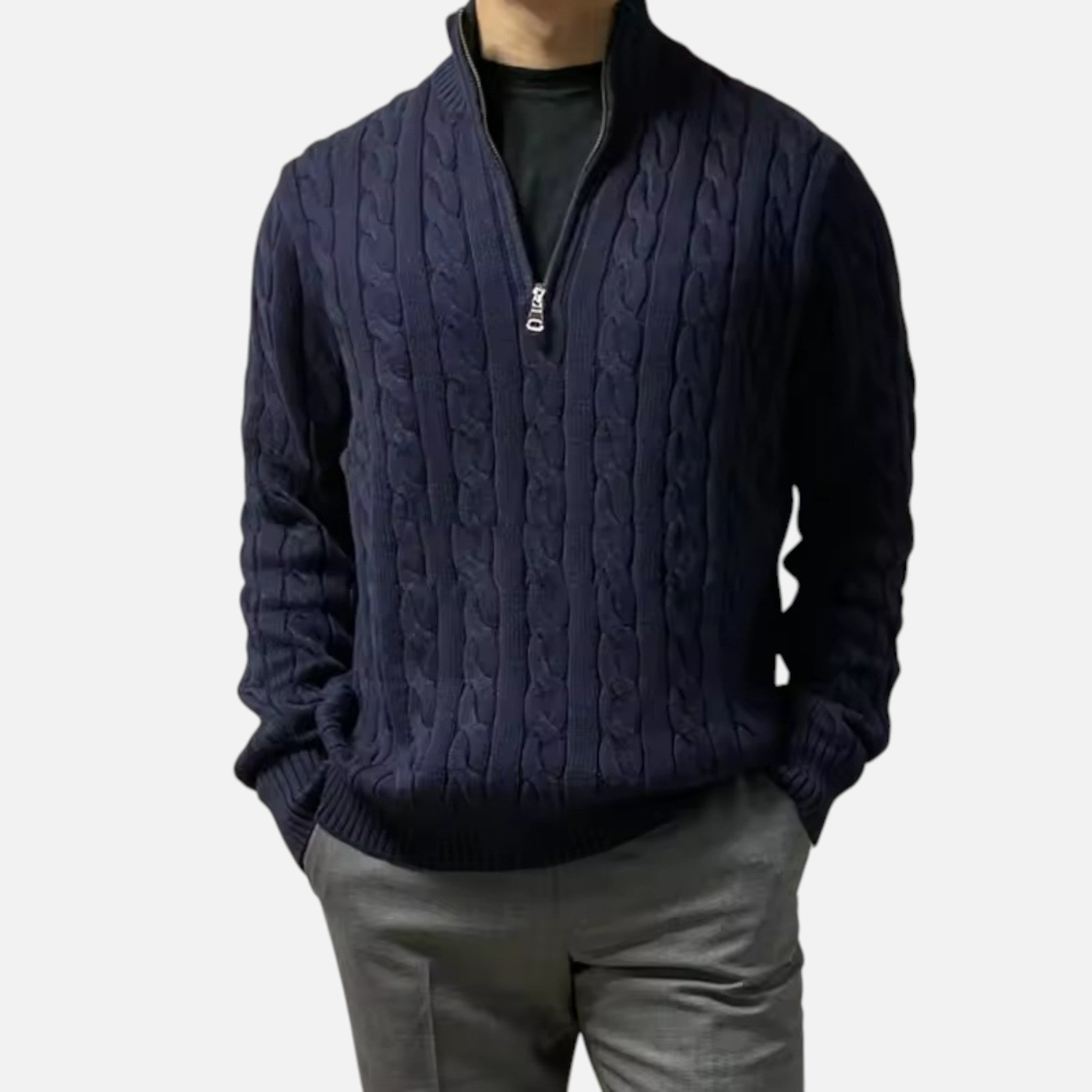 Vallmere | Men’s Heritage Cotton Half-Zip Pullover