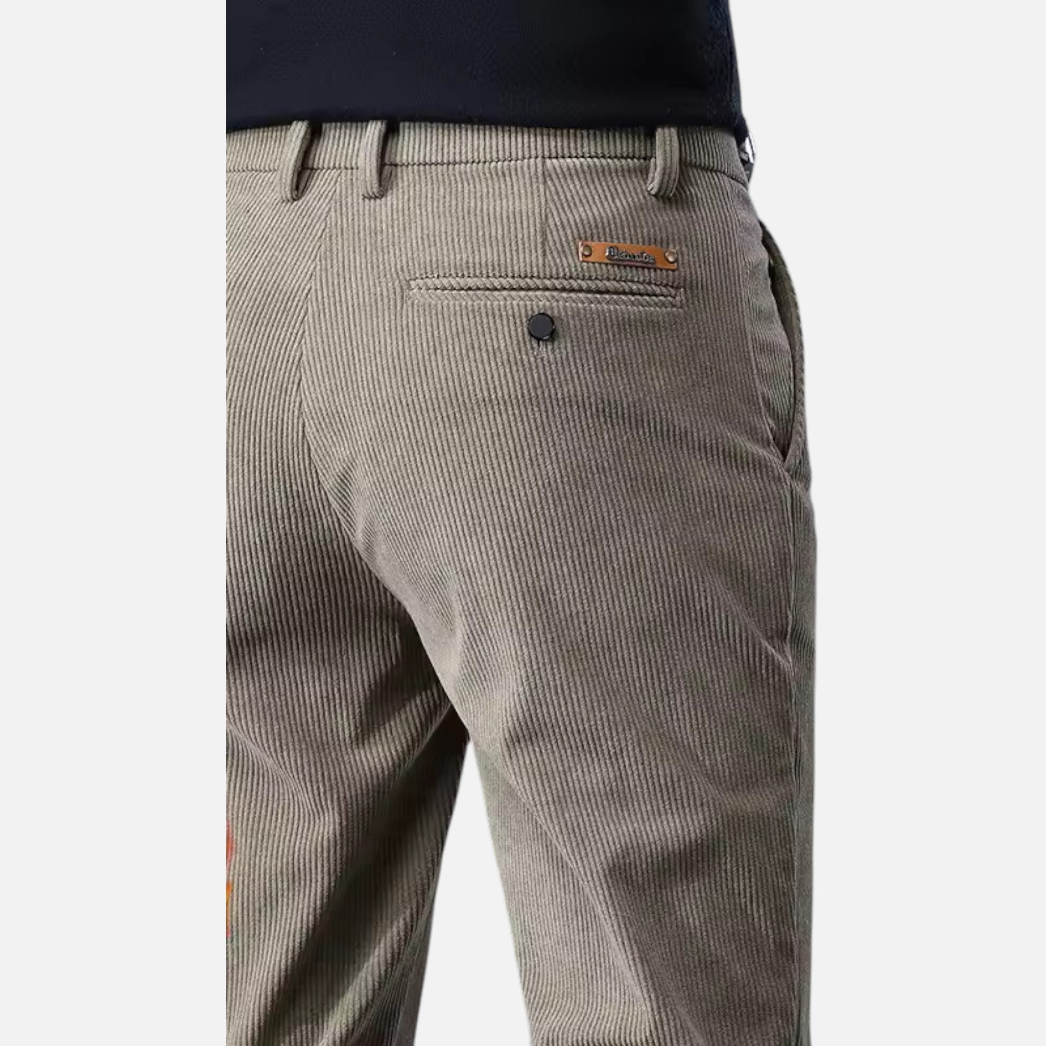 Vallmere | Men’s Mid-Rise Corduroy Thermal Trousers