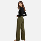 Vallmere – Women’s Corduroy-Style Straight-Leg Trousers