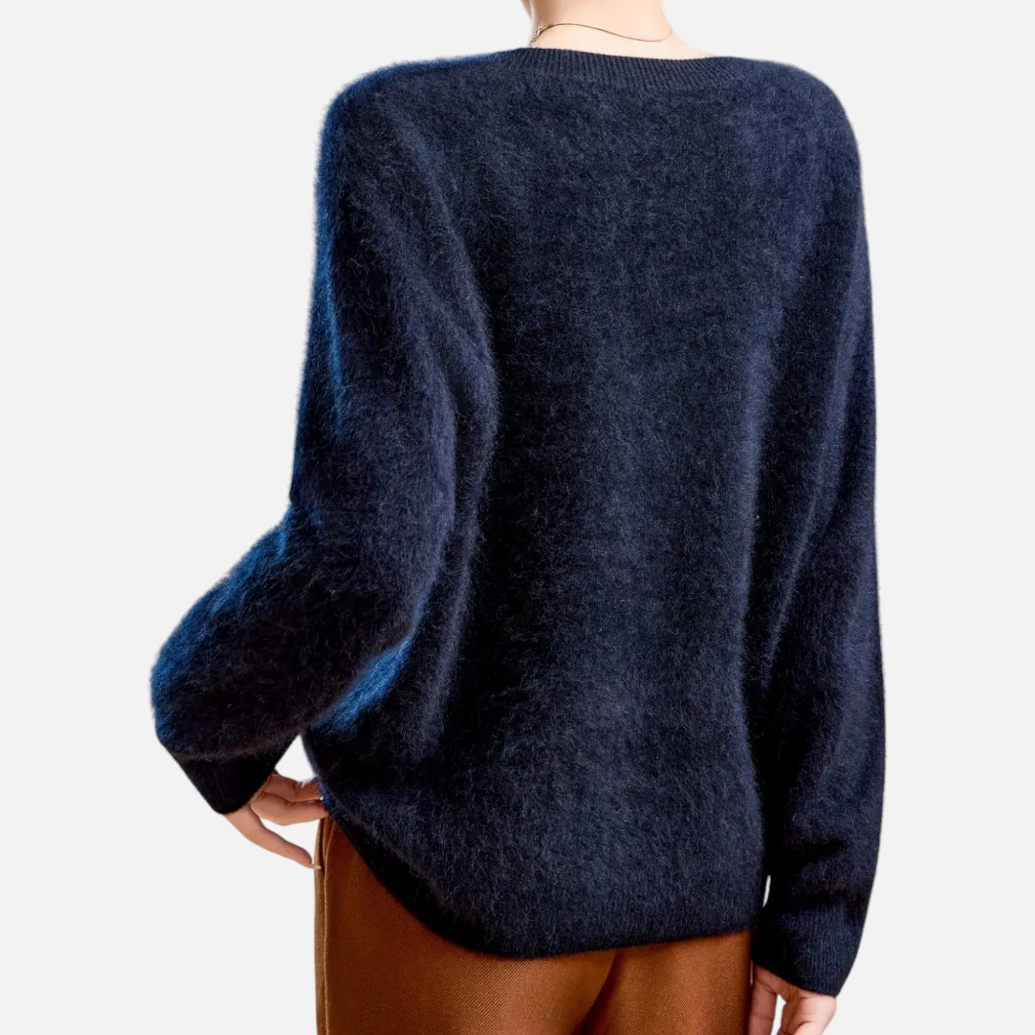 Vallmere | Women’s Cashmere Blend Round-Neck Sweater