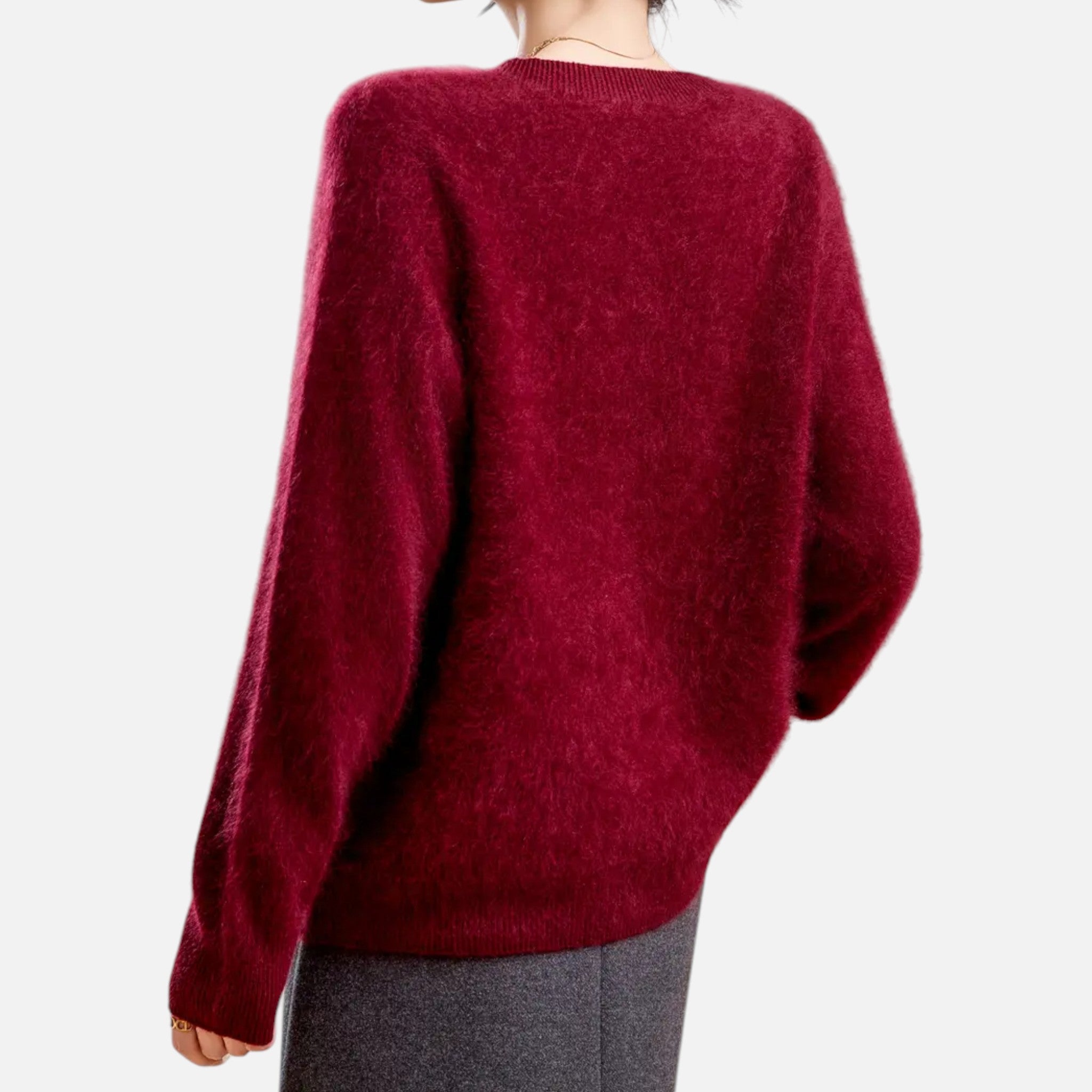 Vallmere | Women’s Cashmere Blend Round-Neck Sweater