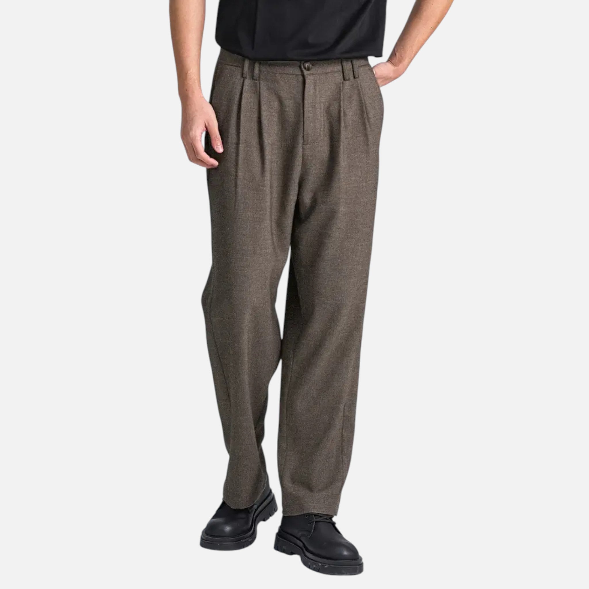 Vallmere | Men’s Naples‑Style Pleated High‑Waist Trousers