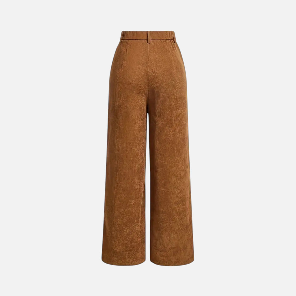 Vallmere – Women’s Corduroy-Style Straight-Leg Trousers