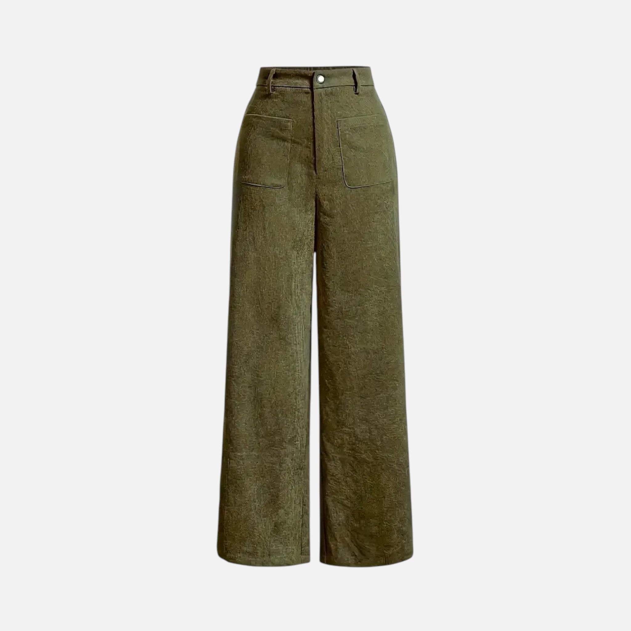 Vallmere | Women’s Straight-Leg Trousers in Corduroy-Style Texture