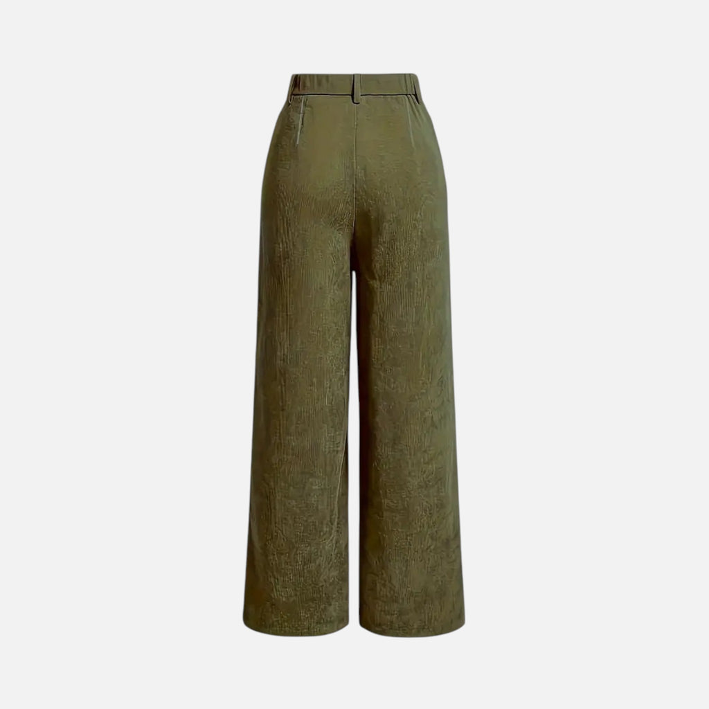 Vallmere – Women’s Corduroy-Style Straight-Leg Trousers