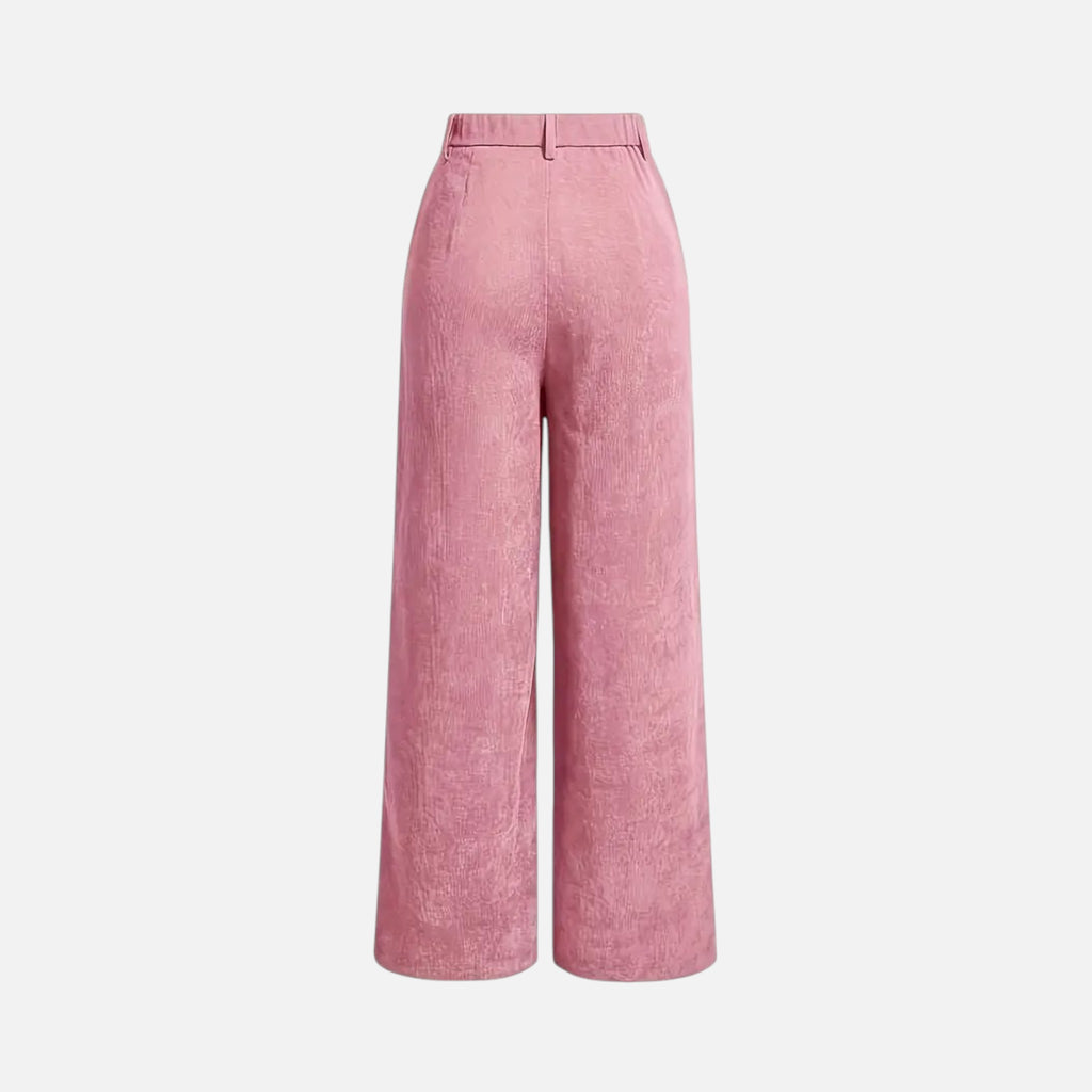 Vallmere – Women’s Corduroy-Style Straight-Leg Trousers