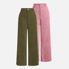 Vallmere – Women’s Corduroy-Style Straight-Leg Trousers