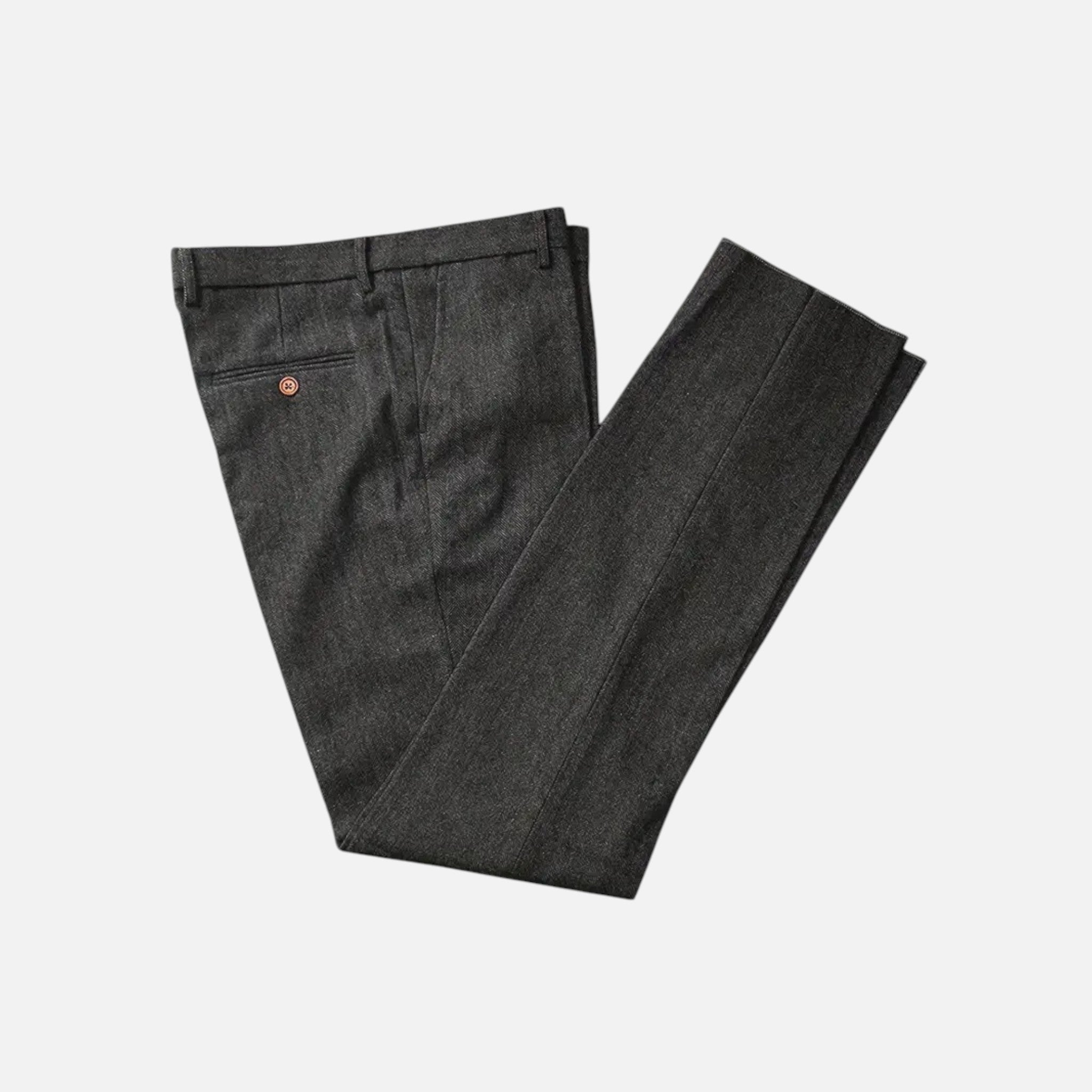 Vallmere | Men’s Herringbone Tweed Trousers