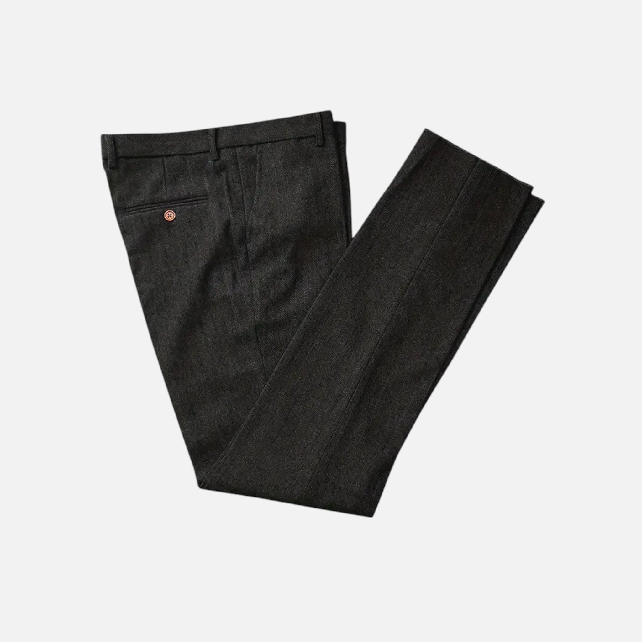 Vallmere | Men’s Herringbone Tweed Trousers