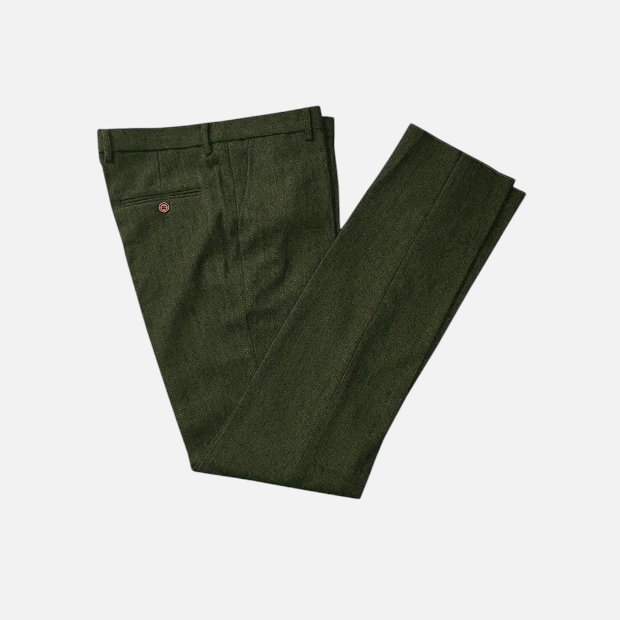 Vallmere | Men’s Herringbone Tweed Trousers