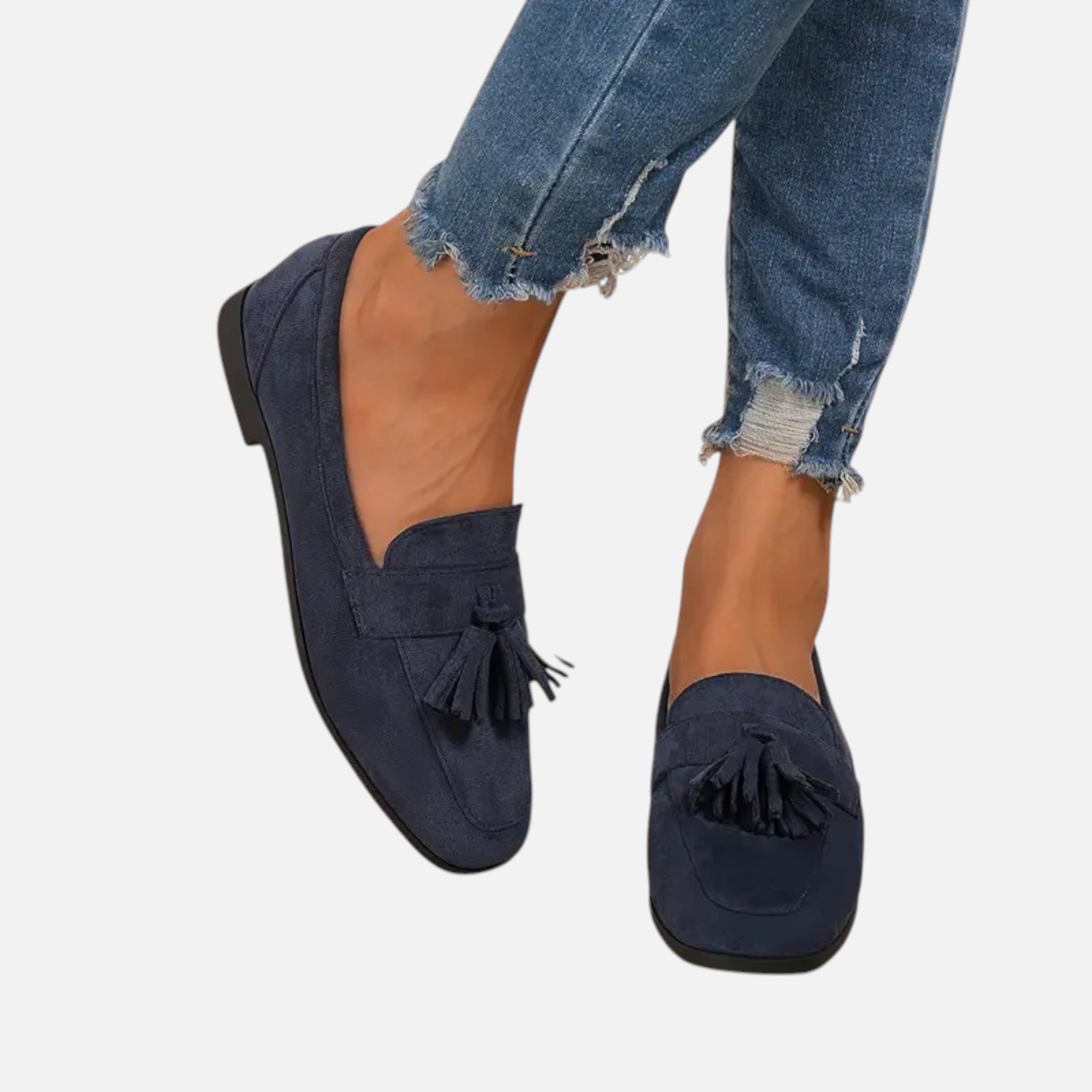 Vallmere | Women’s Chic Tassel Slip-On Flats