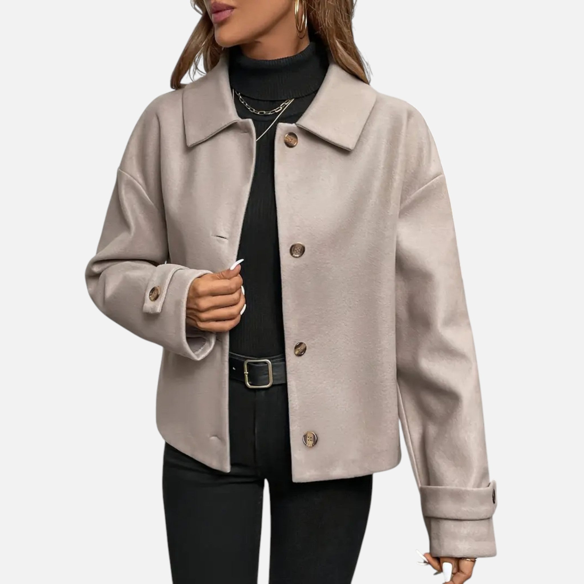 Vallmere | Women’s Ivy-League Burgundy Button-Front Coat