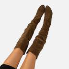 Vallmere – Women’s Suede Over-the-Knee Boots
