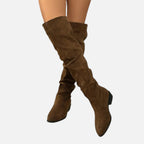 Vallmere – Women’s Suede Over-the-Knee Boots