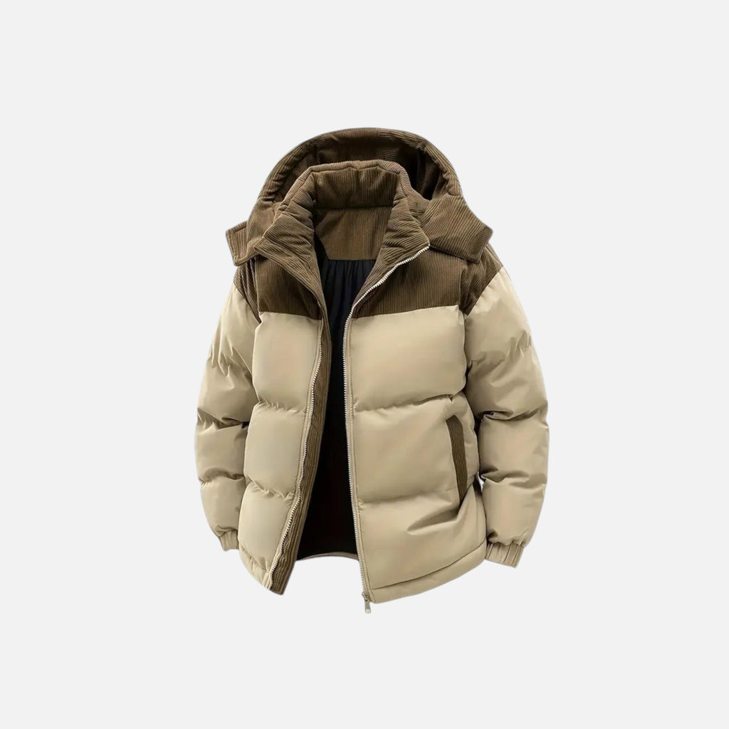 Vallmere | Men’s Heritage Colour‑Block Hooded Jacket