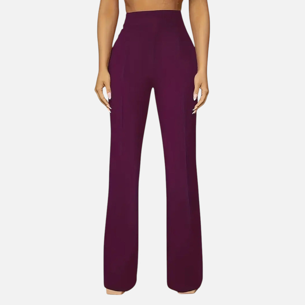 Vallmere | Women’s Elegant High-Waist Plus Trousers