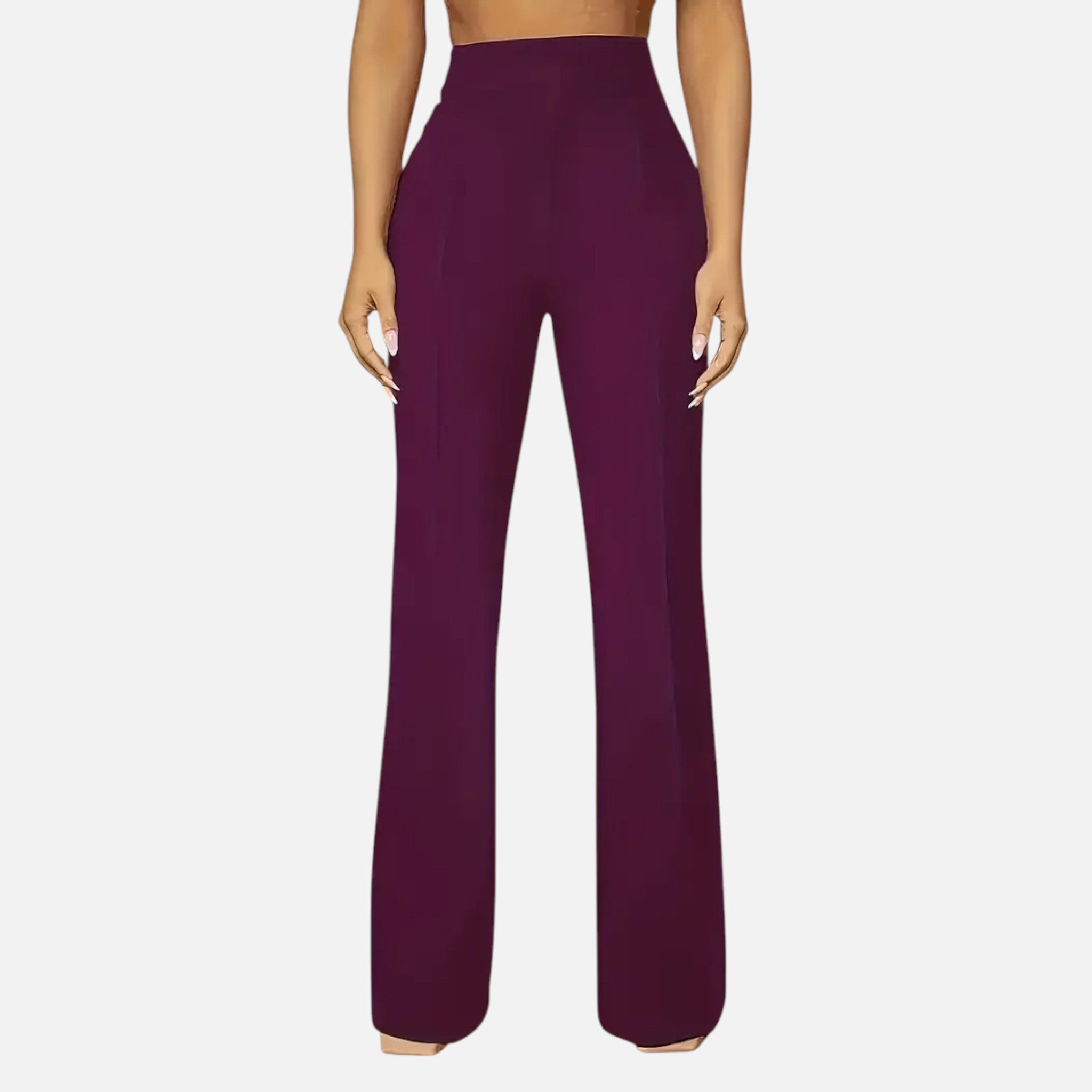 Vallmere | Women’s Elegant High-Waist Plus Trousers