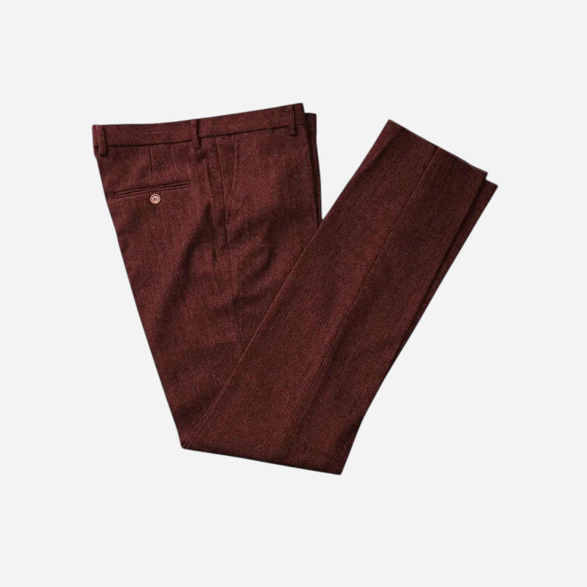 Vallmere | Men’s Herringbone Tweed Trousers