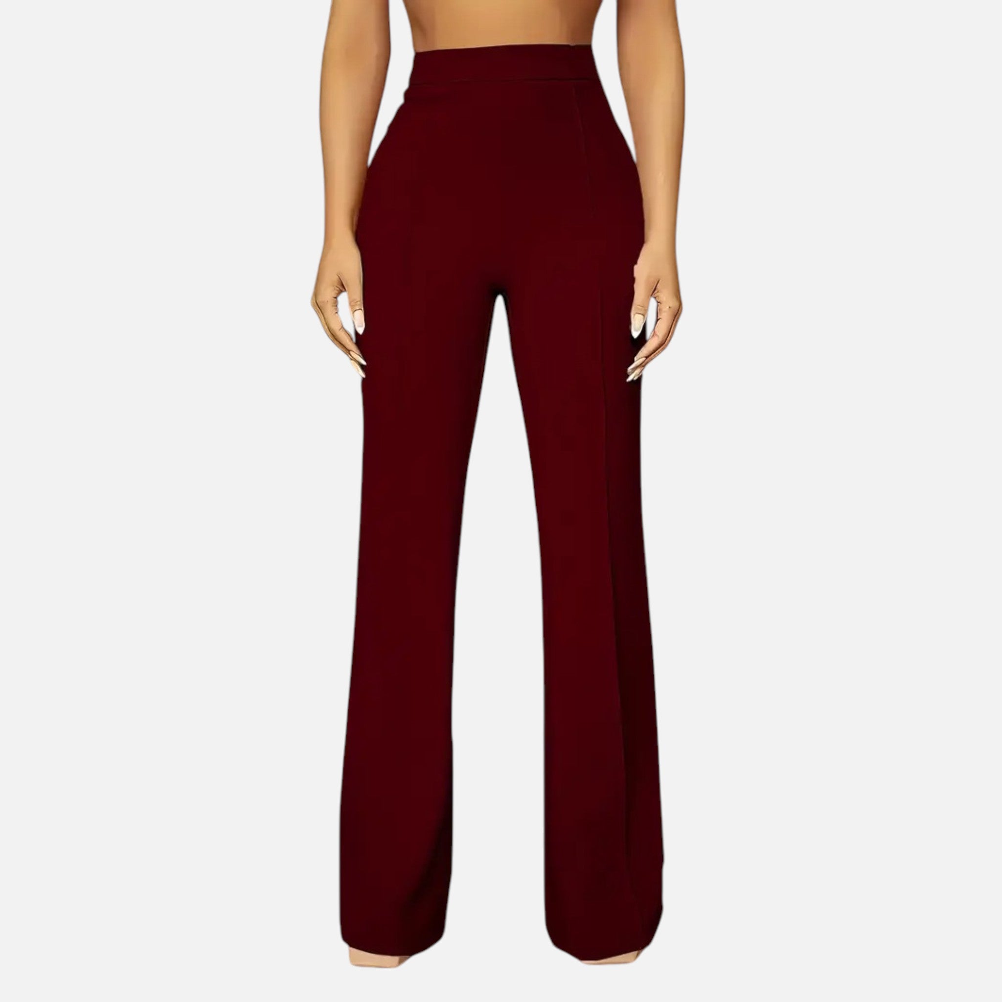 Vallmere | Women’s Elegant High-Waist Plus Trousers