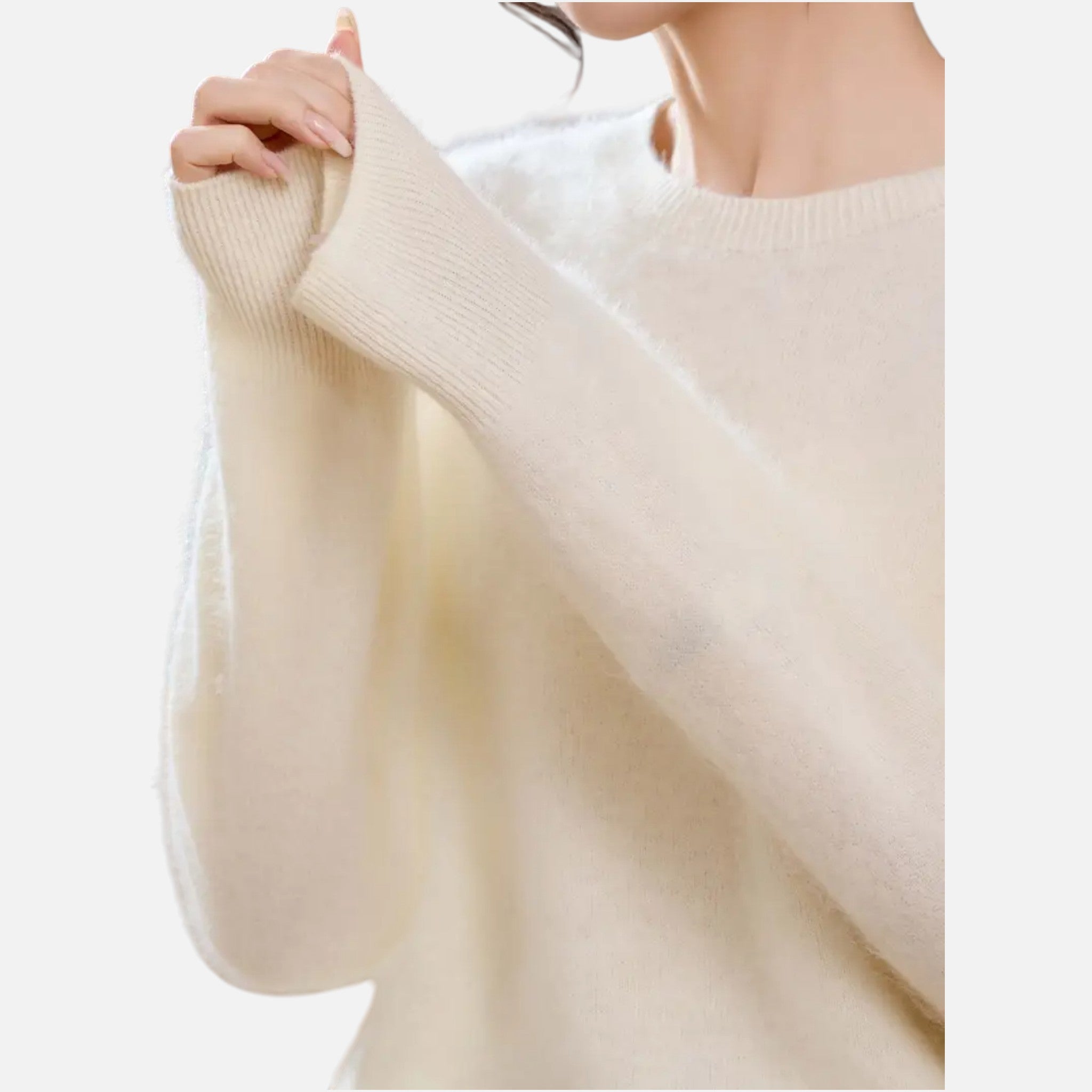 Vallmere | Women’s Cashmere Blend Round-Neck Sweater